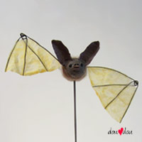 Baby Bat Sculpture