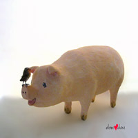 life size pig sculpture
