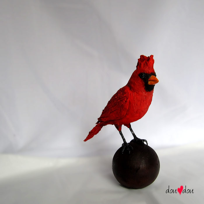 Red Cardinal Sculpture
