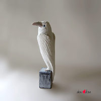 White Raven Sculpture