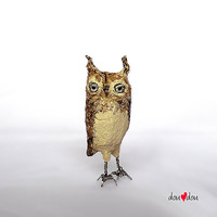 Screech Owl Sculpture
