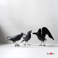 Three Ravens Sculpture